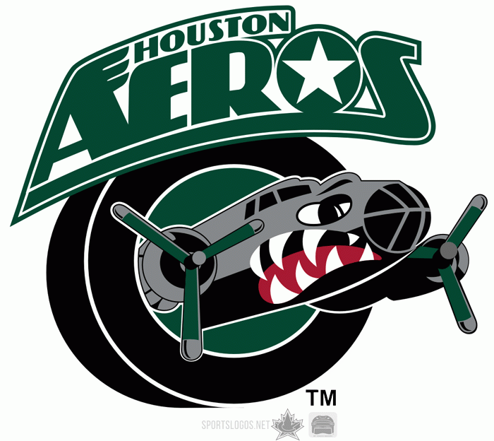 Houston Aeros defunct hockey team emblem vintage | Pin